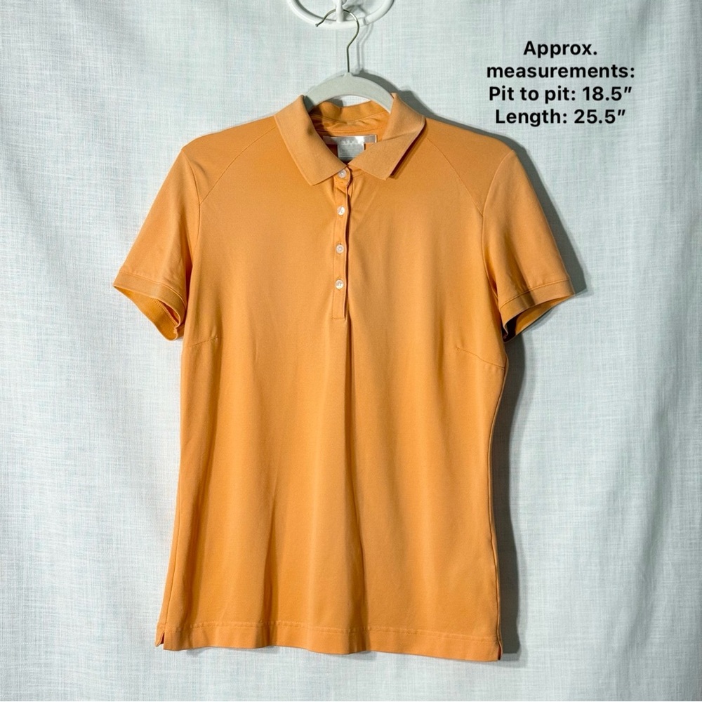 Nike Golf Dri-FIT Orange Tenniscore Athleisure Preppy Polo Top M